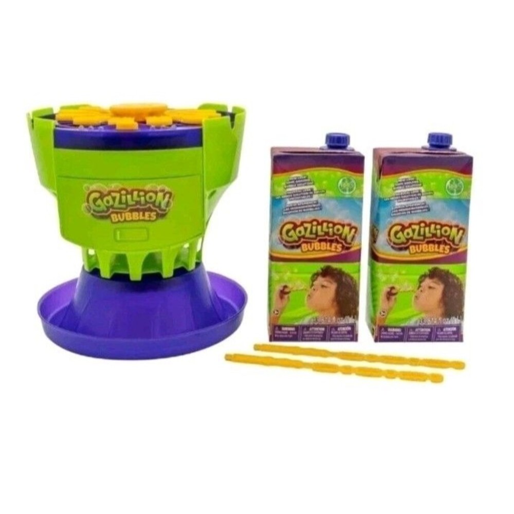Gazillion Bubbles Ultimate Bubble Mania Rechargeable LED Light 2L Solution NEW
